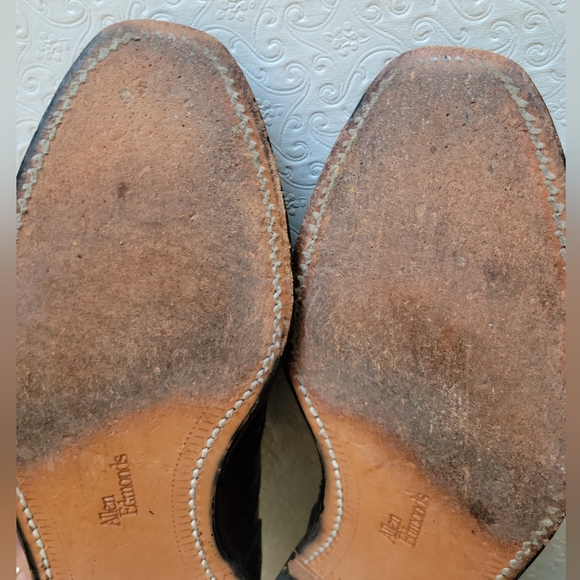 Allen Edmonds Fairhaven Mens Wingtip Dress Shoes Size 8 Dark brown/mahog… - Picture 11 of 16